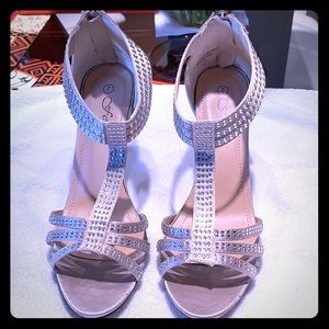 Champagne & Silver Femi Heels